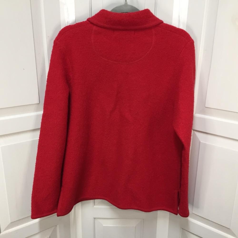 Appleseed's Red Wool Button Down Jacket - Picture 13 of 16
